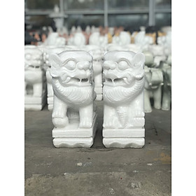 Mua Lân Đá Trắng 40cm
