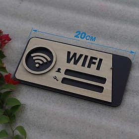 Mua Bảng Gỗ Decor Quán Free Wifi trang trí cao cấp hiện đại