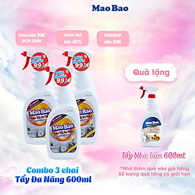 Combo 03 chai Nước Tẩy Đa Năng Mao Bao 600ml