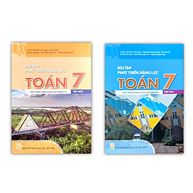 Sách - Combo Bài tập phát triển năng lực toán 7 - tập 1 + 2 ( theo chương trình giáo dục phổ thông 2018 )