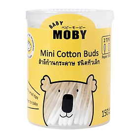 Bông tăm Moby cỡ bông nhỏ 150 chiếc