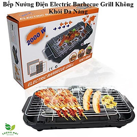 Bếp Nướng Điện Electric Barbecue Grill Không Khói Đa Năng Vỉ Lò Nướng Ngoài Trời