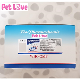 1 hộp (20 chai) nhỏ mắt chó mèo Bio Gentadrop