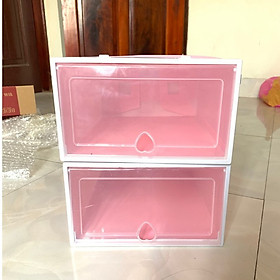 Mua Hộp đựng giày nhựa cứng trong suốt Lắp Ráp Thông Minh (size lớn để được size 36-44)