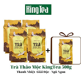 [4 Túi Tặng 1] 4 Túi Trà Thảo Mộc Kingtea Tốt cho Dạ Dày, Ổn Định Huyết Áp, Hạ Men Gan , Mỡ Máu Và Ngăn Ngừa Ung Thư Giúp Ngủ Ngon