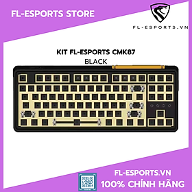 Bộ KIT phím cơ KIT FL-Esports CMK87 White / Black - Hàng chính hãng