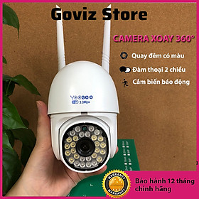 Camera Yoosee PTZ MINI 28Led 3.0M Xoay 360 độ siêu nét - Có Màu Ban Đêm- Hàng Chính Hãng - Camera kèm thẻ 64G