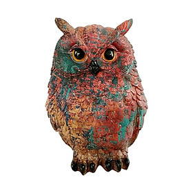 Owl Statue Artwork Modern Resin Table Ornament for Table Library Anniversary