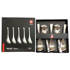 Bộ Muỗng Cán Ngắn Inox 304 ZWILLING Cao Cấp ( Tặng Kèm Khăn Lau )