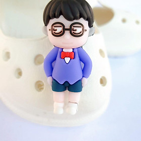 Sticker dán dép cross / nút gắn hkdesign mẫu hoạt hình loại 4D TO nhựa