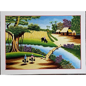 Mua Làng quê VN 16 - pq725 - 72x92cm