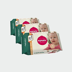 Combo 3 gói khăn ướt Mamamy 80 tờ/gói bổ sung (không nắp) ngừa hăm, kháng khuẩn an toàn cho bé