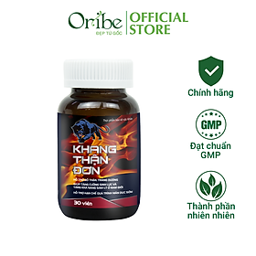 Hỗ Trợ Tăng Cường Chức Năng Sinh Lý Nam Bổ Thận Tráng Dương Khang Thận Đơn Hủ 30 Viên Nguyên Liệu Nhập Khẩu Châu Âu