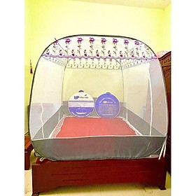 Màn Chụp Đỉnh Vuông Chân Viền, Mùng Chụp Tự Bung Đỉnh Vuông Chân Viền Hàng Cao Cấp Bảo Hành 12Tháng