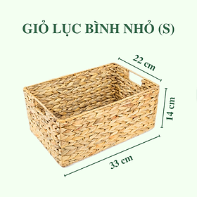Mua Giỏ lục bình chữ nhật đa năng đựng đồ - Storage basket - có sẵn 3 size