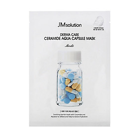 Hình ảnh Mặt Nạ Cấp Ẩm, Phục Hồi Da Khô JM Solution Derma Care Ceramide Aqua Capsule Mask 30ml