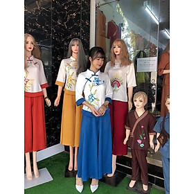 đồ lam đi chùa # Đài Loan Vải Lụa Pháp