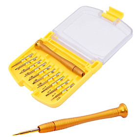 Bộ tua vít 10 đầu vặn mở sửa chữa điện thoại đa năng - chất liệu full thép