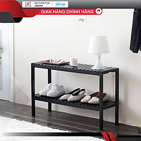 Kệ giày gỗ đa năng lắp ráp 2 tầng 800 - bench 2f 800