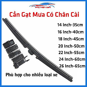 Cần gạt mưa silicon hàng Nhật Bản có chân cài chiều dài từ 35cm đến 65cm