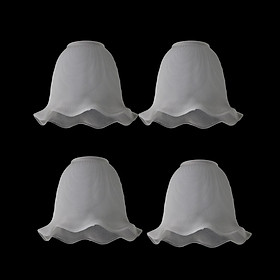4Pcs E27 Pendant Lamp Chandelier Lampshade Wall Light Clear Glass Shade