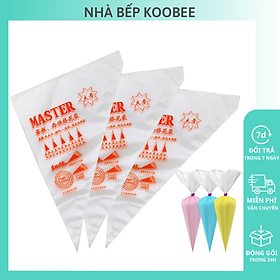 Mua Set 100 túi bắt kem nilong nhiều kích thước KOOBEE - Túi bắt bông kem loại dày xịn sử dụng 1 lần