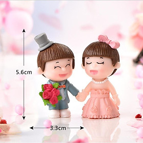 Mua Mẫu mô hình cô dâu chú rể dễ thương cho các bạn trang trí bánh cưới  tiểu cảnh  làm móc khóa  DIY