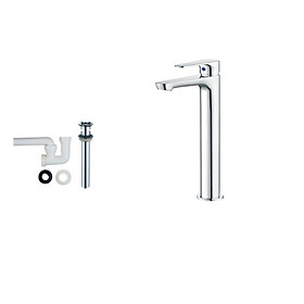 Vòi lavabo lạnh cổ cao 316mm Caesar B061CU (đã bao gồm bộ xả nhấn)