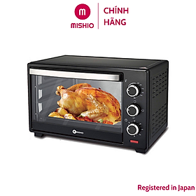 Lò nướng Mishio MK178 25L – Màu đen - Hàng chính hãng