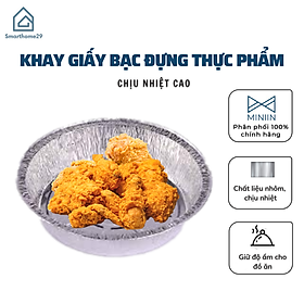 Mua Khay Giấy Bạc  Khay Bạc Đựng Thực Phẩm Lót Nồi Chiên Không Dầu Chịu Nhiệt Cao - Hàng Loại 1 - Chính Hãng MINIIN