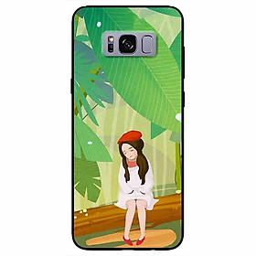 Ốp lưng dành cho Samsung S8 mẫu Cô Gái Mũ Tiêu Đỏ