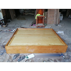 Giường gỗ sồi dạt phản mẫu không đầu kích thước 1m6 và 1m8x2m - Đồ Gỗ Mạnh Hùng