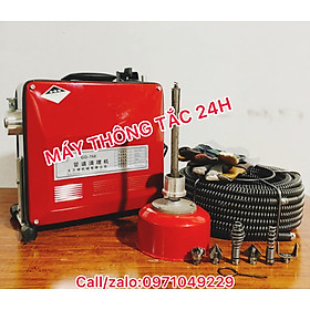 Mua Máy thông tắc cống  đường ống  GQ 150-900w ( 1 cuộn dây phi 16+ 6 đầu thông +1 con lu có sẵn 5m dây phi 8)