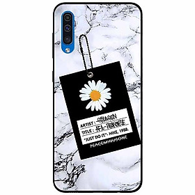 Ốp lưng in cho Samsung A50 Mẫu Cúc Nền Đá