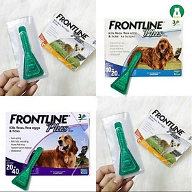 FRONTLINE Plus ( 1 tuýp ) Nhỏ gáy trị ve rận, bọ chét Chó