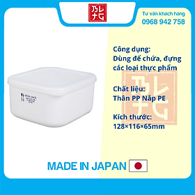 Hộp đựng thực phẩm bằng sạch, đồ khô nhựa PP cao cấp 700mL - Hàng nội địa Nhật