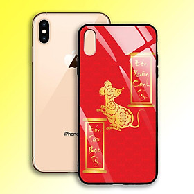Ốp Lưng Mạ Màu Vàng Ánh Kim cho điện thoại Iphone XS Max - 03007 7986 MOUSE06 - Chuột Vàng 2020 - Hàng Chính Hãng