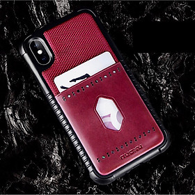 Ốp lưng cho iPhone Xs Max hiệu NUOKU Leopard Card - Hàng nhập khẩu