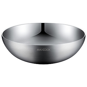 Maxcook 304 stainless steel bowl soup bowl double insulation thickening Japanese bowl tableware noodle bowl 20cm MCWA806