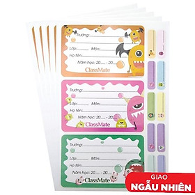 Nhãn Vở Classmate Monster CL-NT223 Mẫu Màu Giao Ngẫu Nhiên