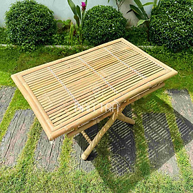 Mua Bàn Tre Xếp Xuất Khẩu Đan Trà- Bàn Tre Ăn Dành Cho Không Gian Phòng Bếp- Bàn Tre Làm Việc - Nội Thất Decor Mây Tre Đan