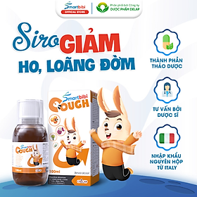  Smartbibi Cough siro ho cho bé hỗ trợ giảm các triệu chứng ho, ho có đờm, đau rát họng do viêm họng và cảm cúm 100ml