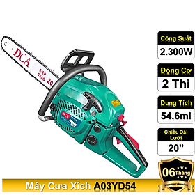 Mua Máy cưa xích ( dùng xăng ) A03YD54  công suất 2200W  thương hiệu DCA