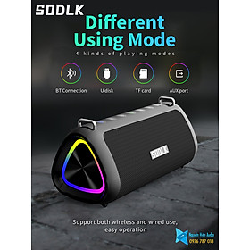Mua Loa SODLK T18 bluetooth 5.0  Micro karaoke  đèn RGB  80W