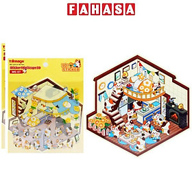 Bộ 30 Sticker MiniScape 3D - Teenage MS-07