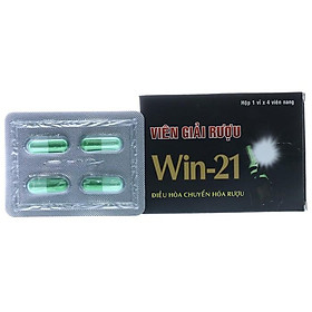 Viên uống giải say WIN 21 - Hộp 14 hộp nhỏ 4 viên