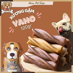 Bánh thưởng làm sạch răng, xương gặm thơm miệng cho chó Dog Snack Pack Yaho (Túi 120gr)