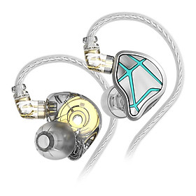 Tai nghe nhét trong tai có dây KZ ESX Tai nghe nhét tai âm trầm động 12 mm Tai nghe màn hình HIFI Tai nghe thể thao loại bỏ tiếng ồn Màu sắc: ESX Không có MIC