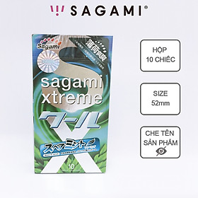 Bao cao su Sagami Spearmint - Hương bạc hà - H10 - Che Tên SP