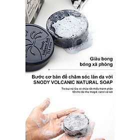Snody Xà Bông Hỗ Trợ Trị Mụn Cao Cấp Tro Núi Lửa - Snody Volcanic Ash (100g)